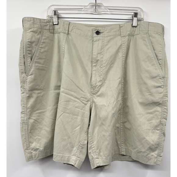 Tommy Bahama Other - Tommy Bahama Shorts Mens SZ 42 Straw Lyocell Cotton Blend Chino Flat Front EUC